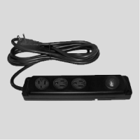 Power outlets integrated into furniture, showcasing the convenience and functionality of built-in electrical access.