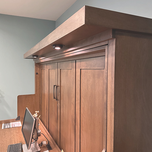 Murphy Desk Bed with light bridge